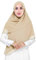 Lina & Lily Premium Chiffon Damen Muslim Hijab Kopftuch Schal Quadrat 145 x 145cm (Beige)