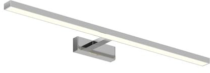 Lindby LED Wandleuchte, Wandlampe Bad Jukka (spritzwassergeschützt (Modern) in Chrom aus Aluminium (1 flammig) - Wandleuchten Spiegelleuchte Badezimmer Wandbeleuchtung Badezimmerleuchte