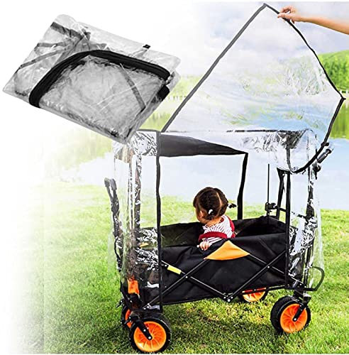Regenabdeckung - Kann fr Strand Garten und Einkaufen Faltbar Bollerwagen Transporter Zubehr - Regenabdeckung wasserdicht Schnee Wind