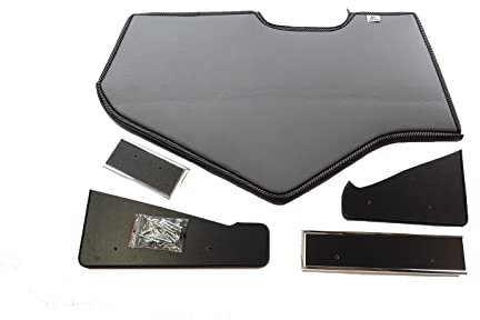 KRAM-TRUCK Housse De Tablette De Tableau De Bord pour Camion Cockpit TV Rack Compatible avec Man TGX 2021 Et Plus Récent 10 Mm Mousse Simili Cuir Durable Résistant À l'usure Gris