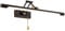 HKLY LED Spiegelleuchte Bad Schwarz, Badezimmer Spiegellampe Vintage mit Schalter, Verstellbar Arm, IP44 Messing Spiegellicht Schrankleuchte 4000K Neutralweiß, für Schlafzimmer Wandlampe (45cm/9w)