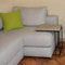 P17 - Whisky Couchtisch | Basis: Schwarz Metallic – Oberseite: MDF Feigenholz | Abmessungen: Basis 40x48 cm - Höhe 55 cm | Couchtisch für Sofas
