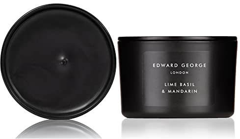 Edward George Scented Candles Lime Basil & Mandarin Home Fragrance Candle Gift Set, 80g