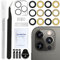 ZHUROUPU 2 Pack Back Rear Camera Glass Lens Replacement for iPhone 12 Pro Max Camera Glass Lens with Back Adhesive, Repair Tool Kit, Camera Glass Lens Protector