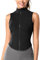 Veste de Sport Femme Veste de Course sans Manche Veste de Yoga avec Fermeture Éclair Jogging Vélo Alpinisme Noir M