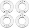 Doumneou 4 Stück Upgrade für Radgewicht aus Metall, Gegengewicht für Auto B14 B16 B24 B36 B14K B24K C14K