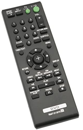 RMT-D197A Sub RMT-D197P VINABTY Ersetzte Fernbedienung Passend für Sony CD/DVD Player DVP-SR170 DVP-SR370 DVP-SR320 DVP-SR760HP DVP-SR120
