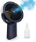 Handheld Fan,USB Desk Fan with 3 Speeds & 4000mAh Built-in Rechargeable Battery,Spray Portable Hand Held Fan 90° Adjustable Angle for Kids Elderly Women for Travel and Home（Blue）