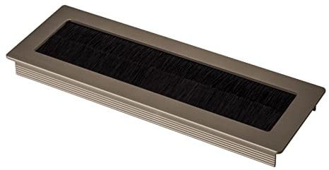 SOTECH 1 x passage de câbles Toledo en aluminium anodisé aspect inox 200 x 70 mm Dimensions de montage : 190 x 62 x 15,3 mm Passage de câbles