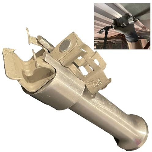 Rack-A-Tiers Clip Whacker - Magnetic Beam Clamp Tool, Flange Clip Holder, Electrician Flange Tool, Beam Clip Whacker (54100)