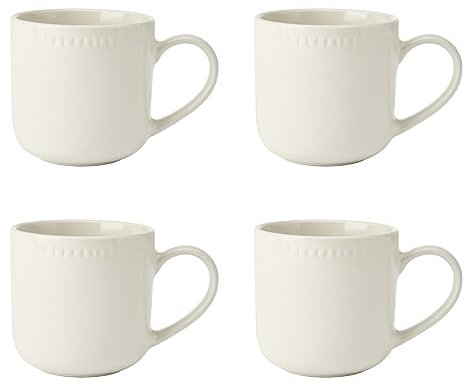MIKASA Cranborne 4pc Stoneware Mug Set, 320ml, Gift Boxed