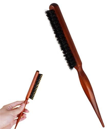 Cepillo de pelo de cerdas de jabalí, Cepillo para el cabello, Herramientas para el cabello, Herramientas para peinar la moda, Utilizadas para peinados nocturnos y para crear un efecto esponjoso