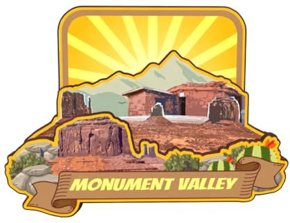 Monument Valley Utah USA Amerika Kühlschrankmagnet, 3D-Kühlschrankmagnet, Holz, Stadt, Reise, Souvenirs, handgefertigt, Handwerk, Kühlschrankmagnete, Aufkleber, Heimdekoration, Sammlung, Geschenk