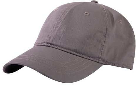 TOP-EX Unisex 100% Bio-Baumwolle Baseball Cap Herren Damen Basecap UV-Schutz Sommer Sport Running Golf Cap Faltbar Leicht Hellgrau XL/XXL