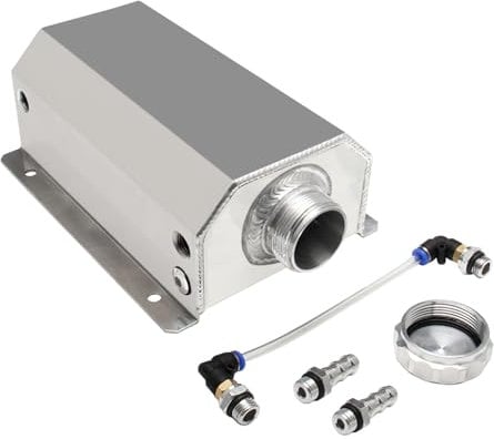 Serbatoio universale Coolant Overflow 2L Expansion Catch Can universale serbatoio del radiatore in alluminio lucidato, serbatoio di espansione del motore automobilistico