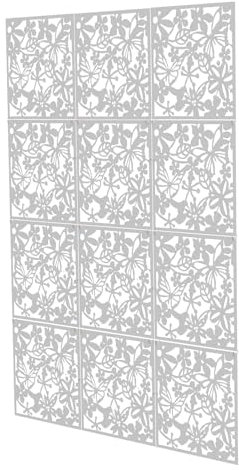 vinnyooc 12Pcs Hängender Raumteiler, 40x40CM Paravent Wand, Hängepaneel Sichtschutz Raumtrenner Vorhang für Zuhause Hotel Dekoration