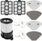 HEPA-Filter-Set, Ersatz für Shark IP3251/ IP3251C/ IP3252 Staubsaugerzubehör, Nicht für IP3251EUT, 11 Stück