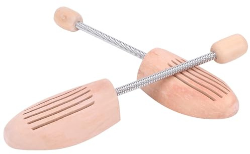 Gsycle Camilla para zapatos de madera de 2 piezas, forma de zapatos antideformación y antiarrugas, con columna de resorte para botas de deporte para mujer y hombre, #-04, 41 42
