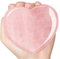 Rosenquarz Herz Groß Kristalle Heilkristalle 60x60mm,Naturliches Herz aus Stein Rosenquarz,Rose Quartz Herz - Heilkristalle, Geschenk für Frauen an Valentinstag,Geburtstag & Thanksgiving