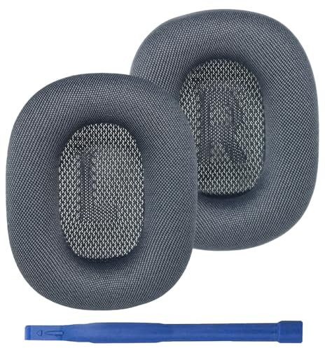 Adhiper Verbesserte Ersatz-Ohrpolster für AirPods Max Kopfhörer (2024 Neue), Ohrpolster aus Mesh-Gewebe mit Memory-Schaum und Magnet, Bequem, Atmungsaktiv, Frische Farbe (Mitternacht)