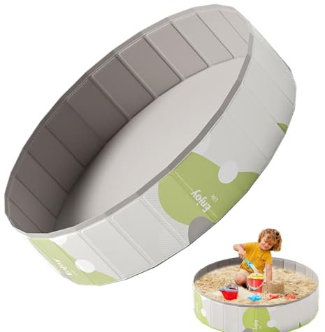 Portable Piscine pour Chien - Pliable sans Gonflage,Piscine PVC Rond Portable sans Gonflage pour Bain Douche Adulte Bain Bébé Plage Intérieure École Famille Terrasse