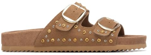 XTI - Sandalia Mujer Camel - Calzado Cómodo y Versátil - Moda casual - Modelo 14506601 (Talla 40)