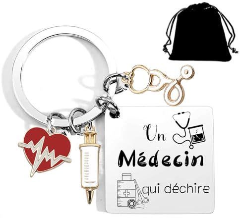 YZLPLP Cadeau Collègue Ami de Travail Porte clef Original Porteclef Personnalisé pour Aide-Soignante Docteur Infirmier Médecin Sage-femme Kiné Cadeau Unique pour Collègue de Travail, Ami, Famille