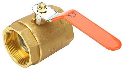 Generic Hochwertiger Messing-Kugelhahn, DN50-Gewinde, Kugelhahn, Absperrventil für Wasser, Öl, Gas, 2 Zoll, 1 Stück