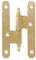 Amig - Pernio a la Izquierda - 100 x 58 x 2.3 mm - Arandela a Presión - Con Remate - Cantos Redondos - Sujeta Puertas con Firmeza - Latón Mate