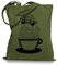 Ma2ca® Cup of Ship - Schiff Jutebeutel Stoffbeutel Tragetasche/Bag WM101-olive_green