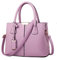 FiveloveTwo Dame Classy Satchel Handtasche Tote Handtasche Griff Tasche Umhängetasche Lila