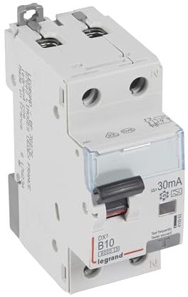 LEGRAND, DX3 FI/LS-Schalter B-Charakteristik, 10A, 1P+N, 6kA, 30mA, Typ A, 230VAC, 2 Teilungseinheiten, 410963