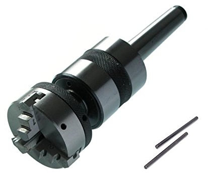 Centro girevole MT1 gambo con 3 ganasce 50 mm di montaggio mandrino per contropunta tornio