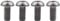 Ruifu M5 Titanium Gr5 Allen Button cap Screws Bolts 8 10 12 mm for Bicycle Water Bottle Cage (Pack of 4) (M5x10 mm)