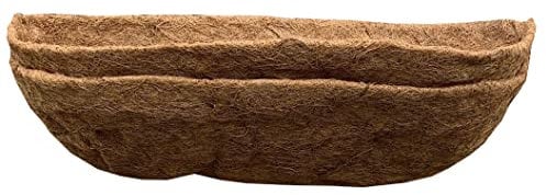 Selections Pack of 2 Extra Deep Garden Co-Co Wall Basket Planter Coco Trough Liner 60cm
