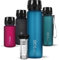 720°DGREE Trinkflasche 1l “uberBottle“ softTouch +Früchtebehälter - BPA-Frei - Schlanke Wasserflasche für Sport, Fitness, Fahrrad, Uni, Outdoor - Tritan Sportflasche Leicht, Stoßfest, Wiederverwendbar