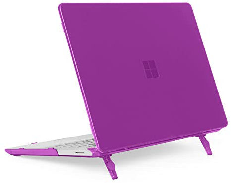 mCover Custodia compatibile solo per Microsoft Surface Laptop Go 3/2 / 1 da 12,4 pollici 2020-2024 con touch screen (non compatibile con altri modelli di superficie) - Viola