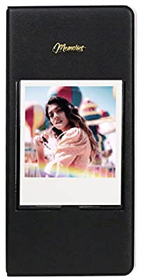 Kimyoaee Photo Album for Polaroid 600/ Instax Wide 210/300 Films, 64 Slots, Black, 11 x 2 x 23.3cm