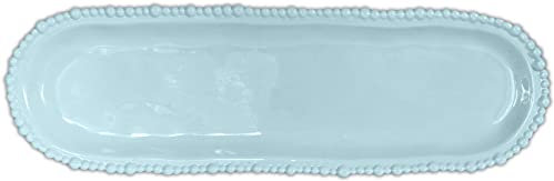 Baci Milano Collezione JOKE TABLE & KITCHEN Piatto a servire ovale Melamina - 44,5 x 13,5 cm colore azzuro aqua