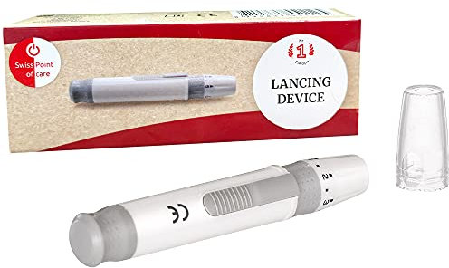 Swiss Point Of Care Stechhilfe | Sichere und schnelle Anwendung | kompatibel mit den Lanzetten von Swiss Point Of Care und On Call