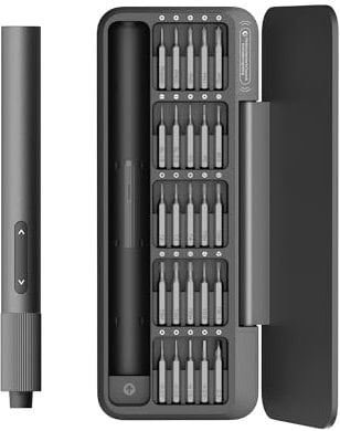 HOTO Electric Precision Screwdriver, 25-in-1 Rechargeable Screwdriver Set, Cordless Mini Power Screwdriver with S2-Steel Bits, 1-Gear, Ideal for Phone/Glasses/Watches/Laptop