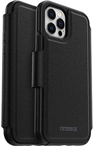 OtterBox Style Folio Wallet for MagSafe - iPhone 12 & iPhone 12 Pro (Only) (Not Compatible with Other iPhone 12 Models) - Non-Retail Packaging - Shadow (Black)