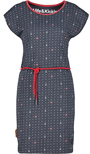 ALIFE and Kickin EllenAK B Dress – Damen Jerseykleid Knielang – Bequem & Stylisch für Alltag & Freizeit – Freizeitkleid für Frühling & Sommer Marine XL