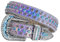 Strass-Gürtel für Herren und Damen, Western-Ledergürtel, funkelnd, Cowgirl-Cowboy, glänzender Diamant-Nieten, Kristallgürtel für Jeans, Holografisch, 44/31-33W