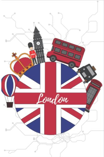 London notebook: Traveling Journal Notebook, England Gift Notebook, London Notepad (6x9 120 Lined Pages)