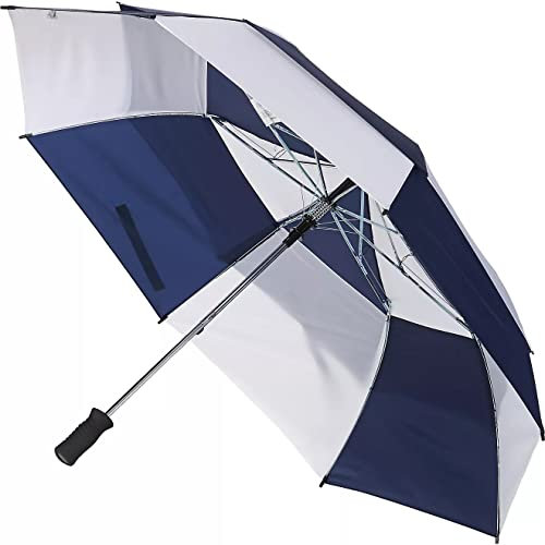 Blue Line Golfschläger-Regenschirm, automatisches Öffnen, belüftet, Einheitsgröße, Marineblau/Weiß