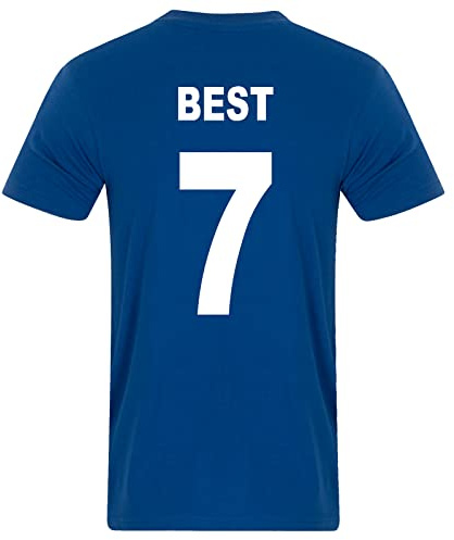 fan originals Manchester Crest T-Shirt Mens 1968 European Colours Blue