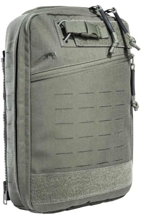 Tasmanian Tiger TT Medic Assault Pack S ZP Flacher Medic Pack für Plattenträger mit RV- oder Molle-Befestigung, Steingrau-Oliv IRR
