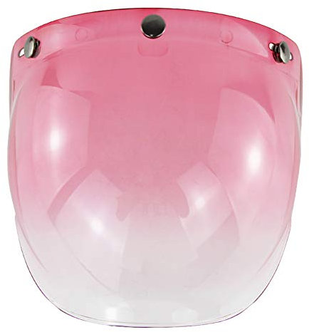SPYMINNPOO Jethelm, Visier Motorradhelm Bubble Visier Bubble Shield Motorradhelm Zubehör für Fahrrad (Rosa)
