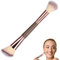 Nivofu Pinceau Fond de Teint, Pinceaux Maquillage à Double Extrémité, Pinceau à Poudre, Pinceau à Blush, Pinceaux Contour, Brosse à Maquillage Professionnel pour Maquillage du Visage